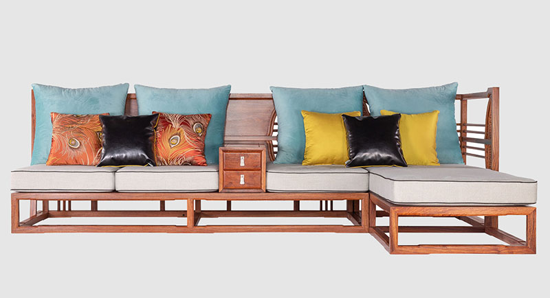 福州中式家居装修实木沙发组合家具效果图